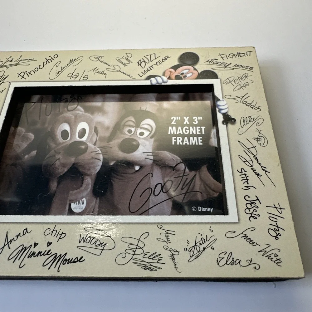 Disney Parks Mickey Mouse & Friends Autograph Photo Frame 2